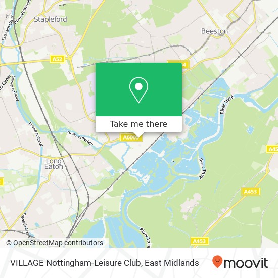 VILLAGE Nottingham-Leisure Club map