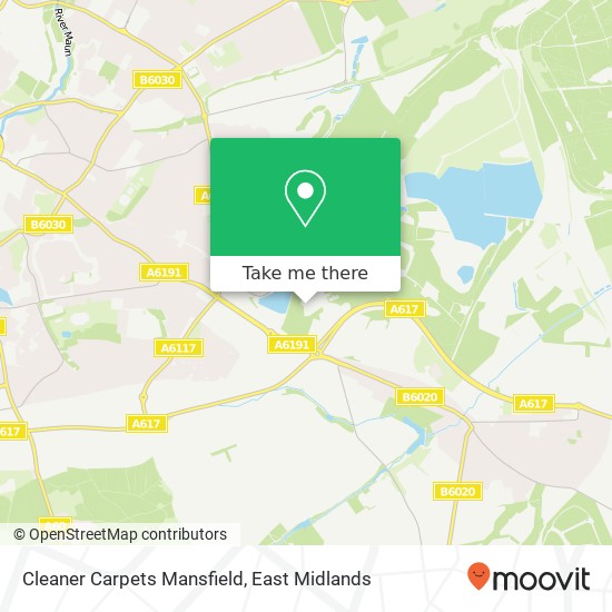 Cleaner Carpets Mansfield map