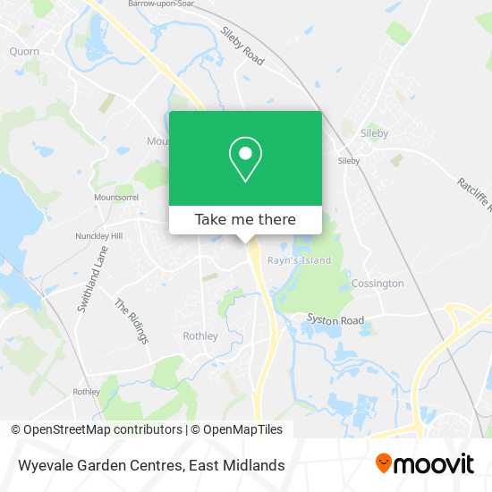 Wyevale Garden Centres map