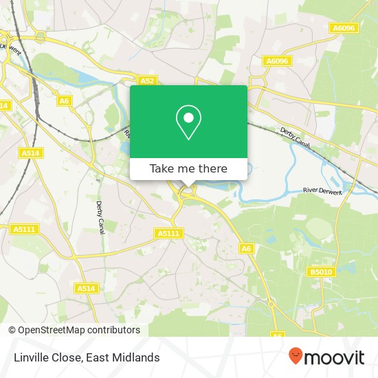 Linville Close map