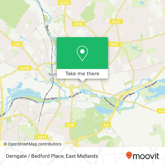 Derngate / Bedford Place map