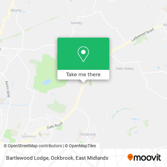 Bartlewood Lodge, Ockbrook map