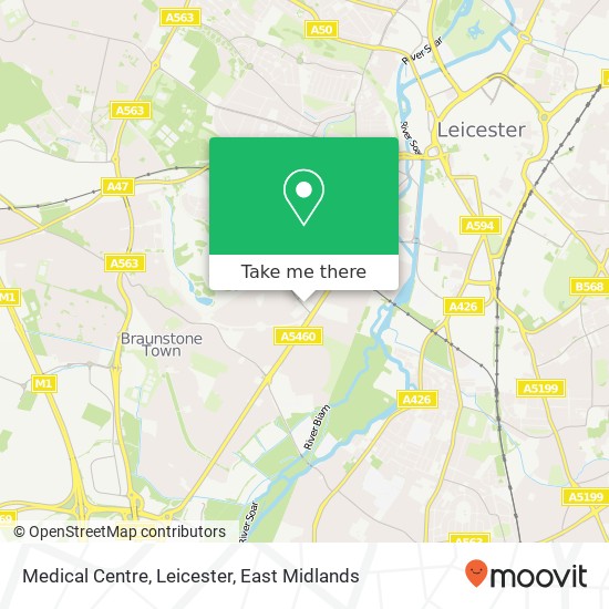 Medical Centre, Leicester map