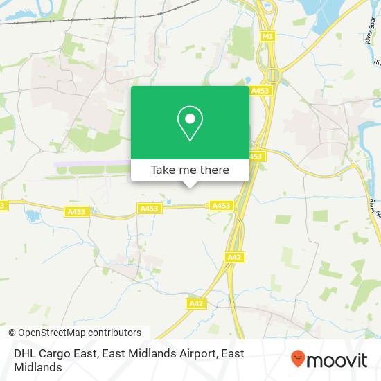 DHL Cargo East, East Midlands Airport map