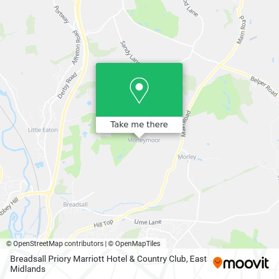 Breadsall Priory Marriott Hotel & Country Club map