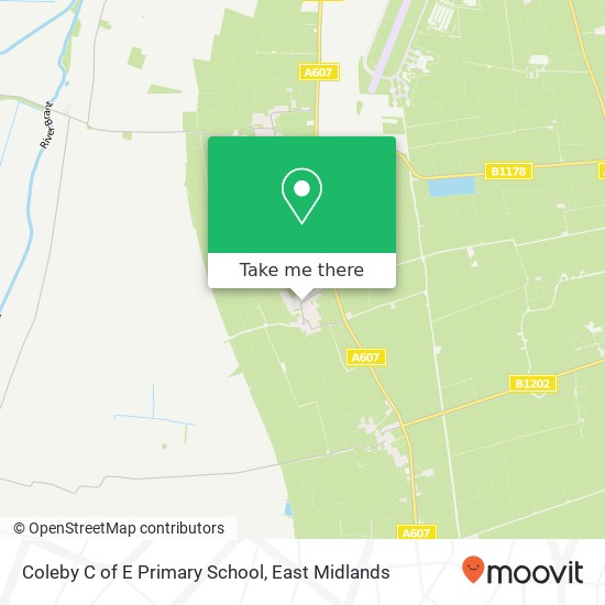 Coleby C of E Primary School map