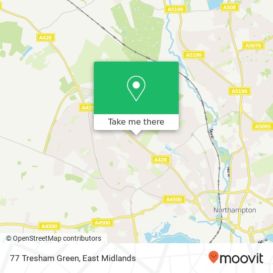 77 Tresham Green map