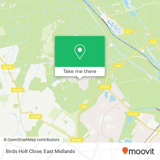 Birds Holt Close map