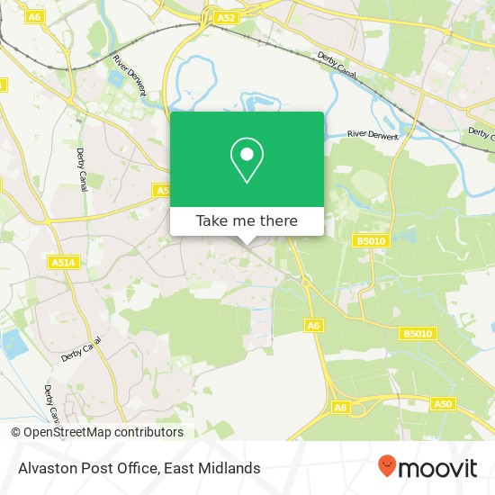 Alvaston Post Office map