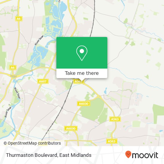 Thurmaston Boulevard map