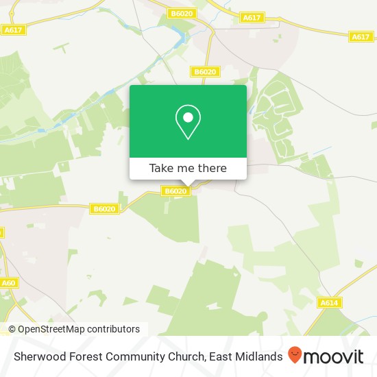 Sherwood Forest Community Church map