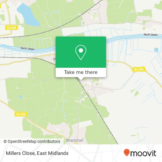 Millers Close map