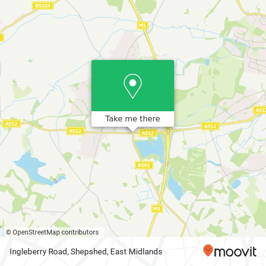 Ingleberry Road, Shepshed map