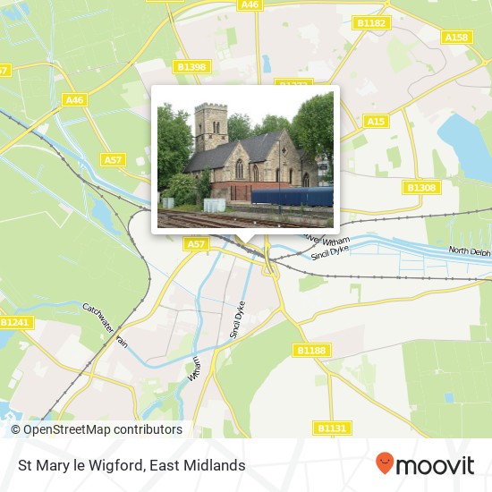 St Mary le Wigford map