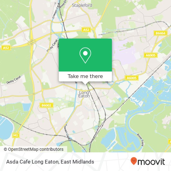 Asda Cafe Long Eaton map