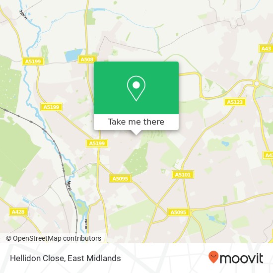 Hellidon Close map