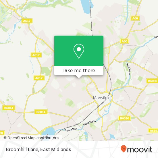 Broomhill Lane map