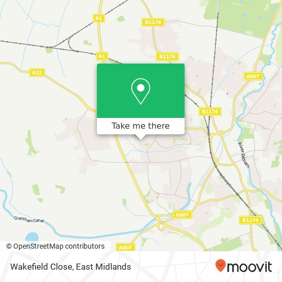 Wakefield Close map