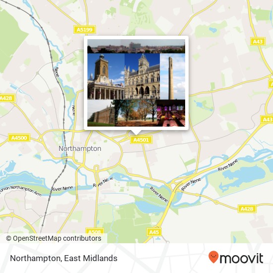 Northampton map