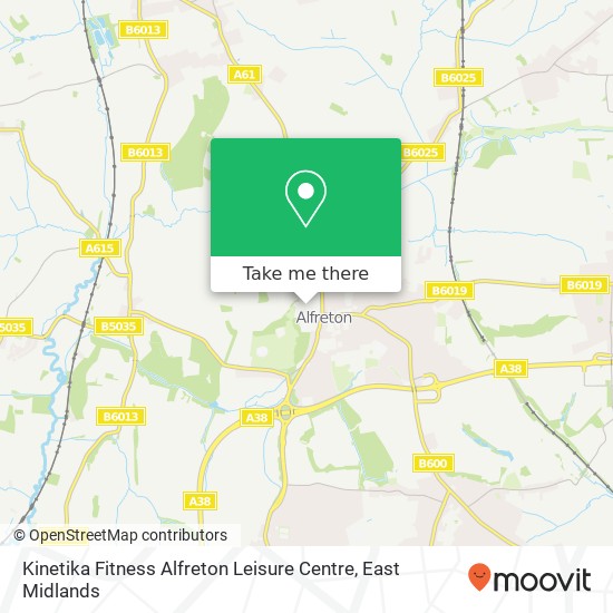 Kinetika Fitness Alfreton Leisure Centre map