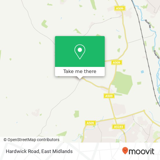 Hardwick Road map