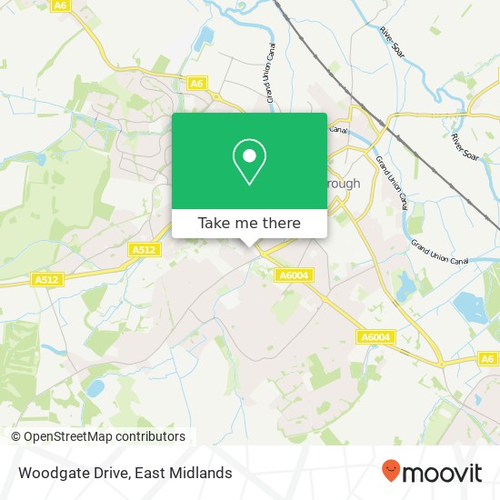 Woodgate Drive map