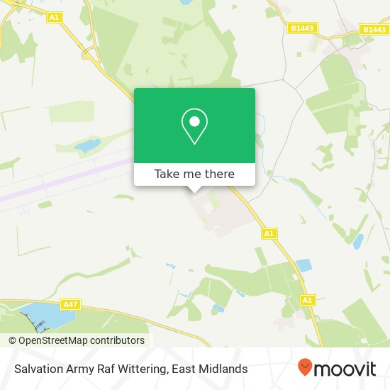 Salvation Army Raf Wittering map