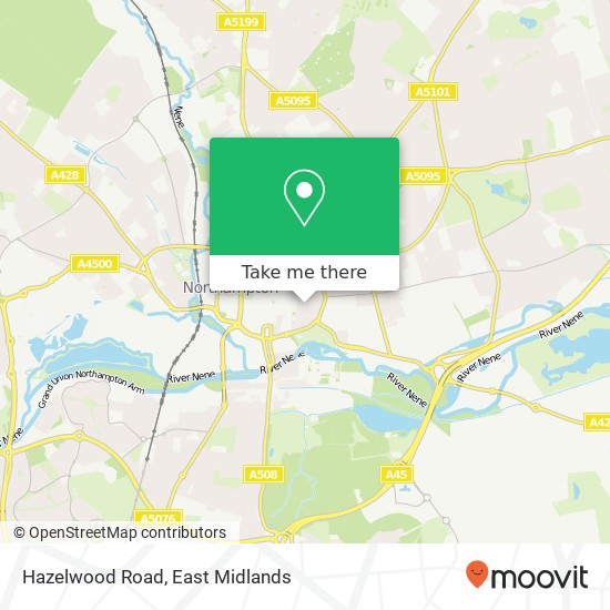 Hazelwood Road map