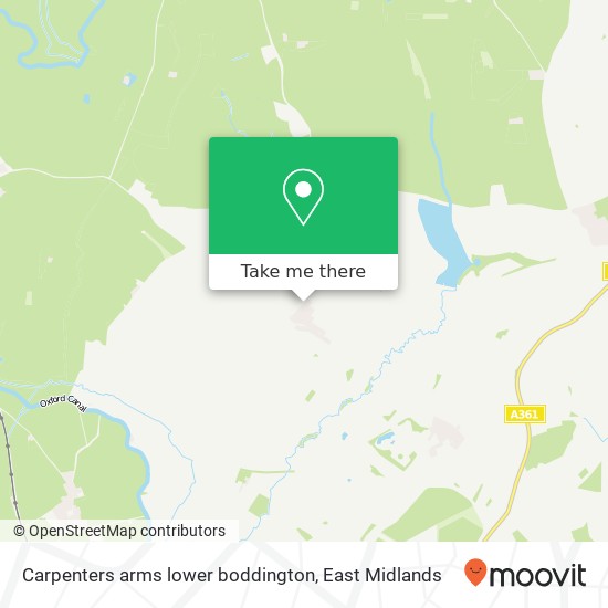 Carpenters arms lower boddington map