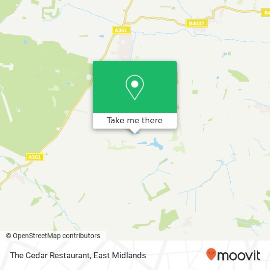 The Cedar Restaurant, Everdon Daventry NN11 3 map