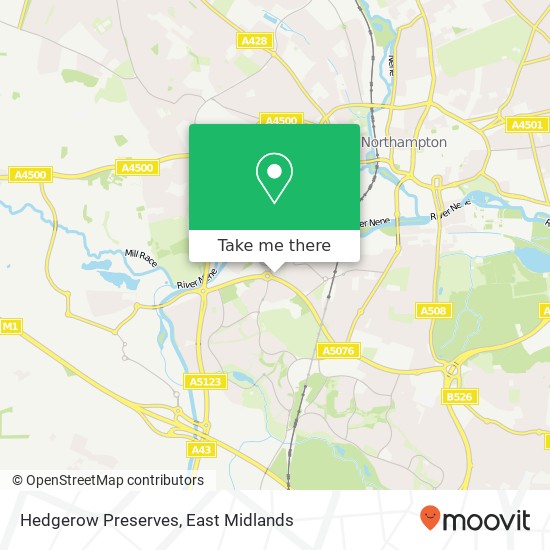 Hedgerow Preserves, 37 Five Acres Fold Northampton Northampton NN4 8 map