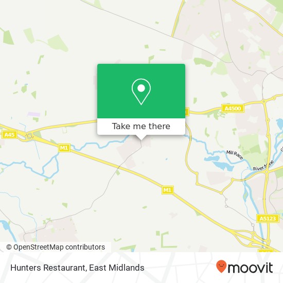 Hunters Restaurant, High Street Kislingbury Northampton NN7 4AQ map