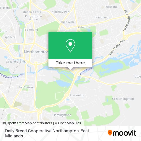 Daily Bread Cooperative Northampton map