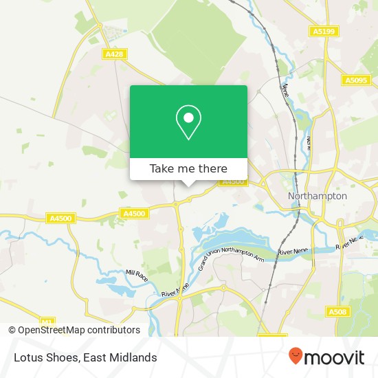 Lotus Shoes, Gambrel Road Westgate Industrial Estate Northampton NN5 5 map