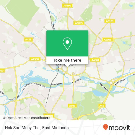 Nak Soo Muay Thai, Horsemarket Northampton Northampton NN1 2 map
