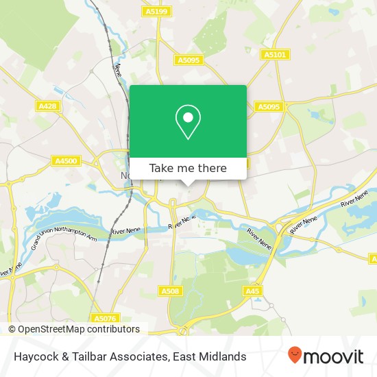 Haycock & Tailbar Associates, 15 Derngate Northampton Northampton NN1 1AF map