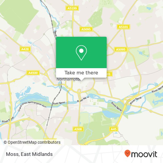 Moss, 3 Abington Street Northampton Northampton NN1 2 map