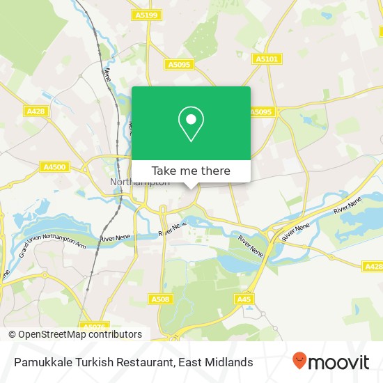 Pamukkale Turkish Restaurant, Spring Gardens Northampton Northampton NN1 1 map