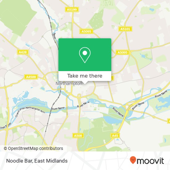 Noodle Bar, 7 Fish Street Northampton Northampton NN1 2 map