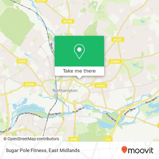 Sugar Pole Fitness, Connaught Street Northampton Northampton NN1 3BP map
