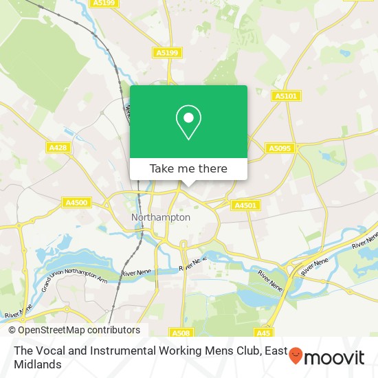 The Vocal and Instrumental Working Mens Club map