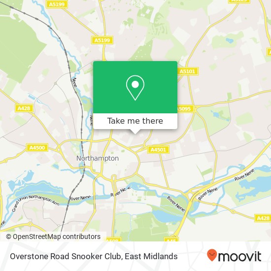Overstone Road Snooker Club map