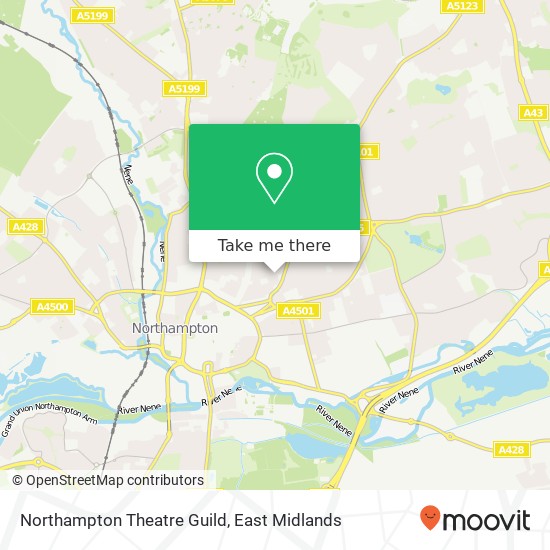 Northampton Theatre Guild map