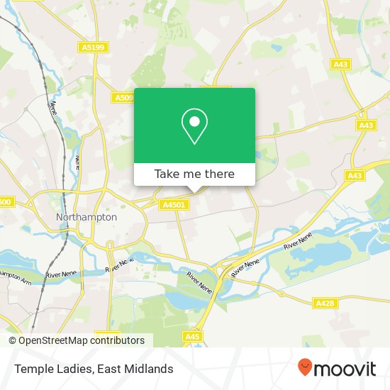 Temple Ladies, 238 Wellingborough Road Northampton Northampton NN1 4EJ map