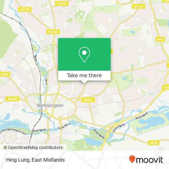 Hing Lung, 181 Kettering Road Northampton Northampton NN1 4BP map