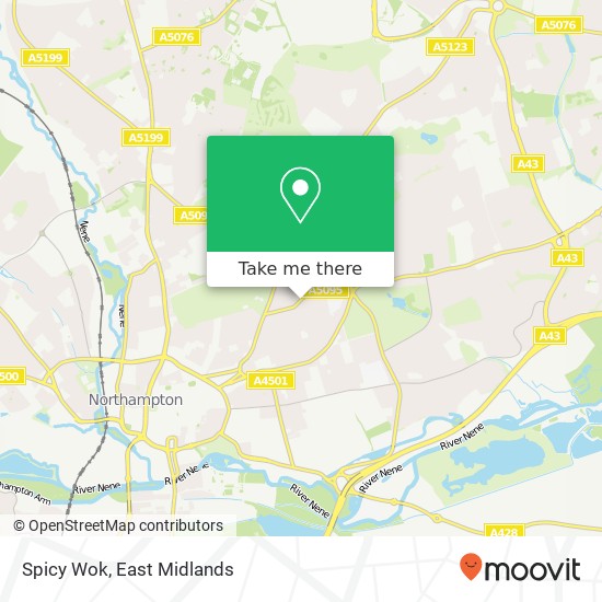 Spicy Wok, 140 Abington Avenue Northampton Northampton NN1 4PD map