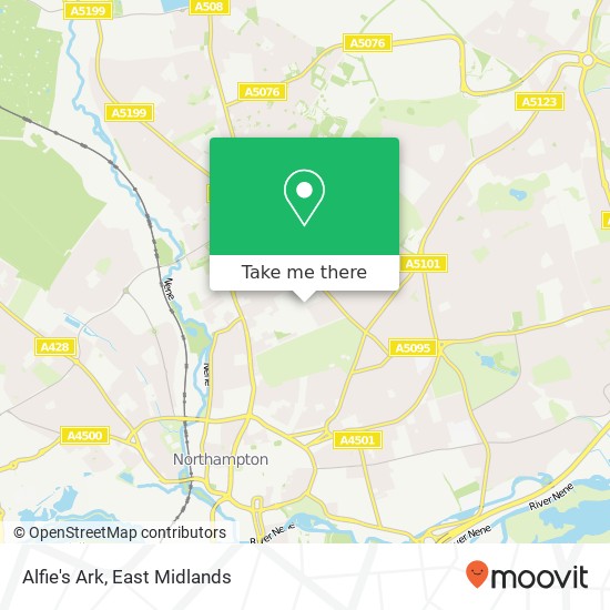 Alfie's Ark, Trinity Avenue Kingsthorpe Northampton NN2 6 map