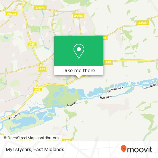 My1styears, Crow Lane Industrial Estate Northampton NN3 2 map