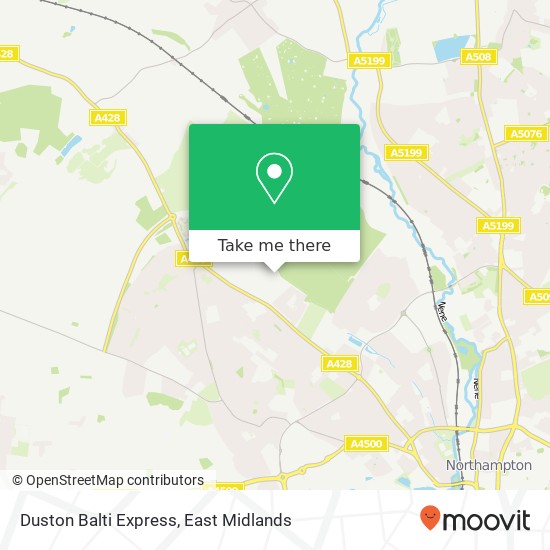 Duston Balti Express, 12 Ryehill Court Lodge Farm Industrial Estate Northampton NN5 7 map