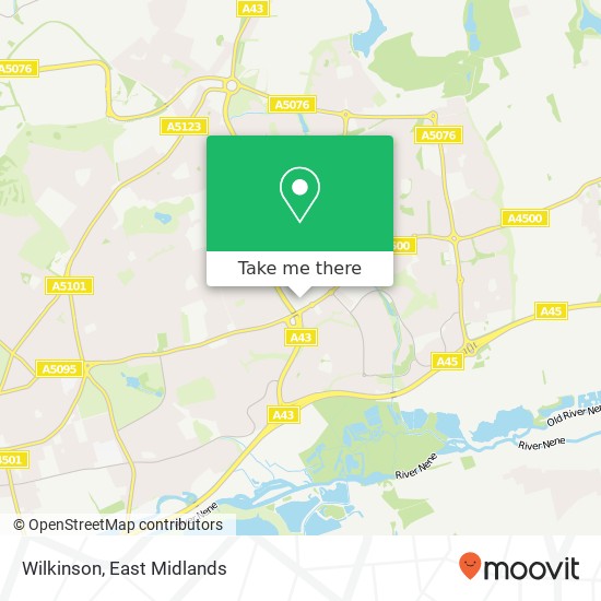 Wilkinson, Northampton Northampton NN3 8 map